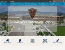 Tablet Screenshot of clearskyelementary.com